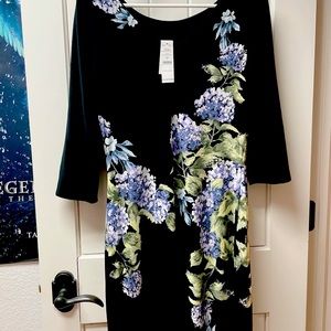 White House Black Market hydrangea dress